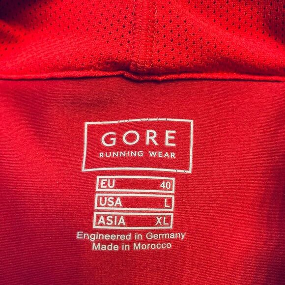 GORE Running‎ Wear Women's Quarter Zip Hoodie Jacket Large Red - Picture 4 of 8
